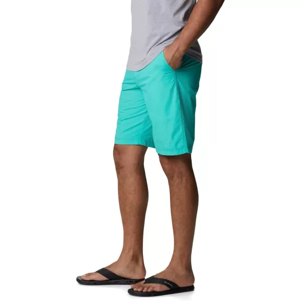 imageColumbia Mens Washed Out Short Cotton Classic FitElectric Turquoise