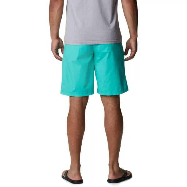 imageColumbia Mens Washed Out Short Cotton Classic FitElectric Turquoise