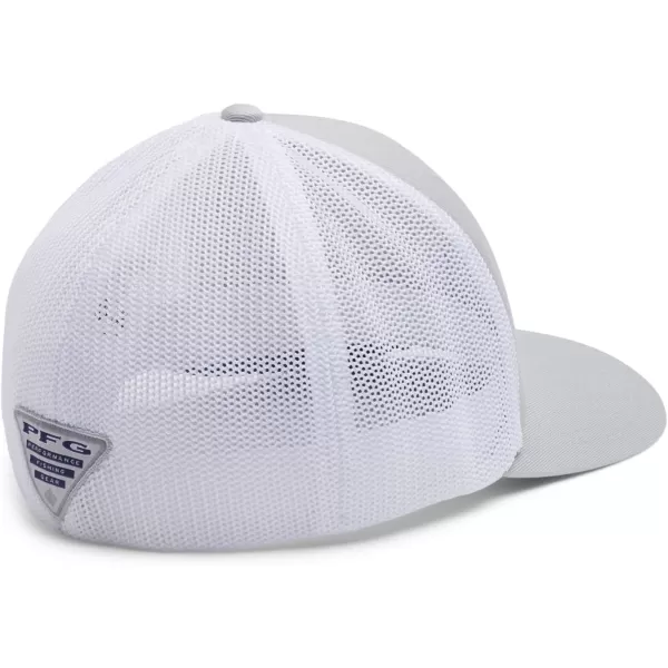 imageColumbia PFG Logo Mesh Ball CapCool GreyWhiteVivid BlueMarlin