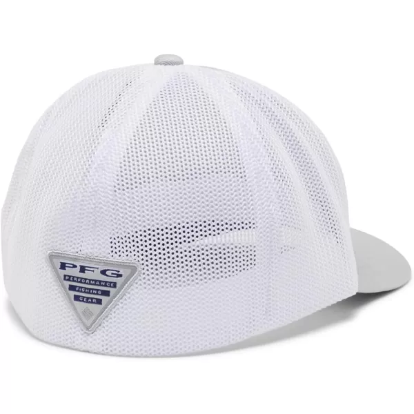 imageColumbia PFG Logo Mesh Ball CapCool GreyWhiteVivid BlueMarlin