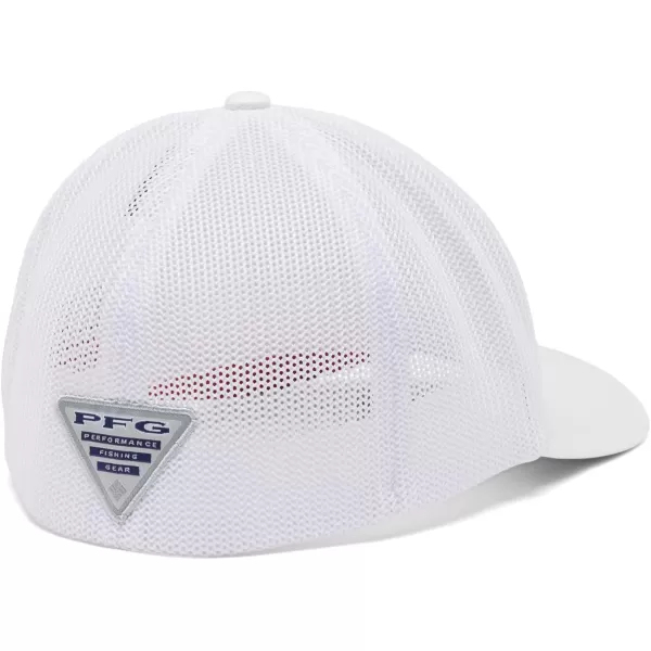 imageColumbia PFG Logo Mesh Ball CapWhiteVivid BlueUsa Flag