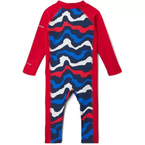 imageColumbia Unisex Baby Sandy Shores Ii SunsuitSunsuitColl Navy WavyMountain Red