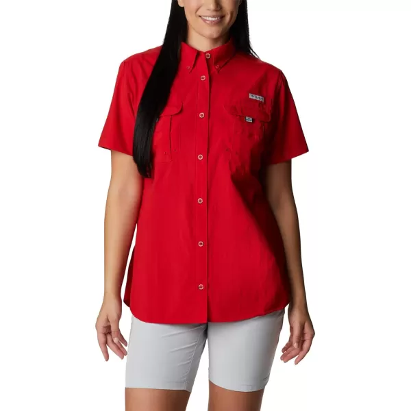 imageColumbia Womens Bahama Short Sleeve ShirtRed Spark