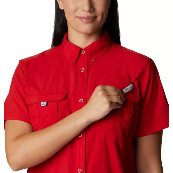 imageColumbia Womens Bahama Short Sleeve ShirtRed Spark