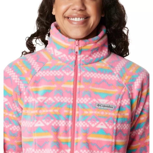 imageColumbia Womens Benton Springs Printed Full ZipCamellia Rose Checkered Peaks