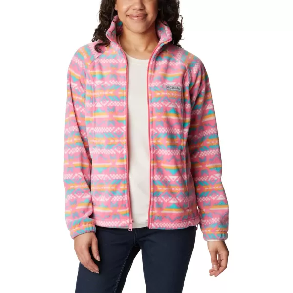 imageColumbia Womens Benton Springs Printed Full ZipCamellia Rose Checkered Peaks
