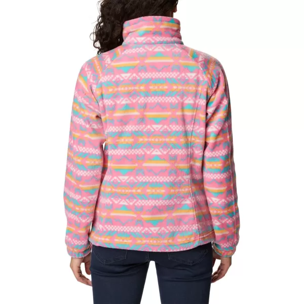 imageColumbia Womens Benton Springs Printed Full ZipCamellia Rose Checkered Peaks