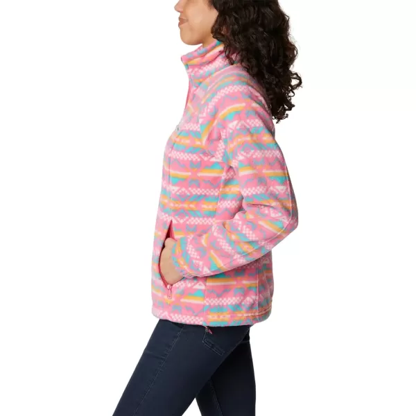 imageColumbia Womens Benton Springs Printed Full ZipCamellia Rose Checkered Peaks