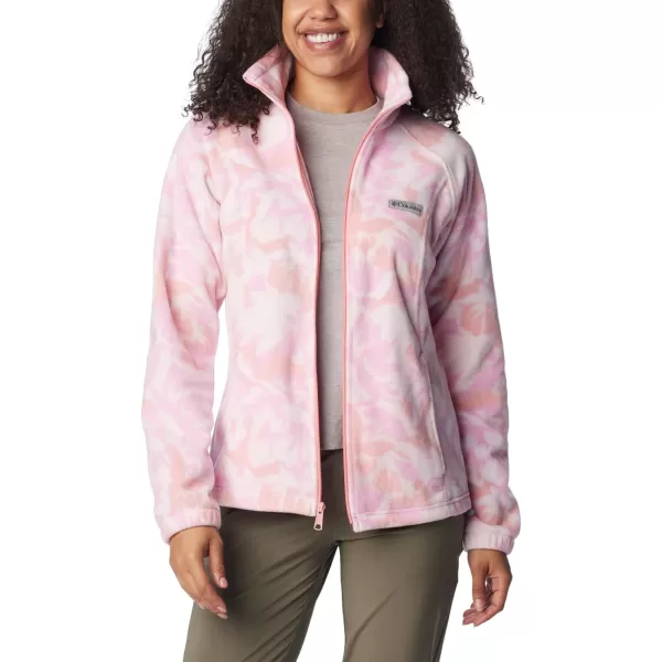 imageColumbia Womens Benton Springs Printed Full ZipSalmon Rose Peonies