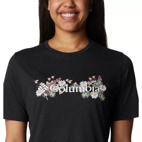 imageColumbia Womens Bluebird Day Relaxed Crew NeckBlack HeatherBranded Bouquet