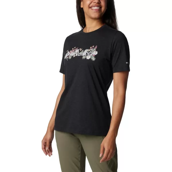 imageColumbia Womens Bluebird Day Relaxed Crew NeckBlack HeatherBranded Bouquet