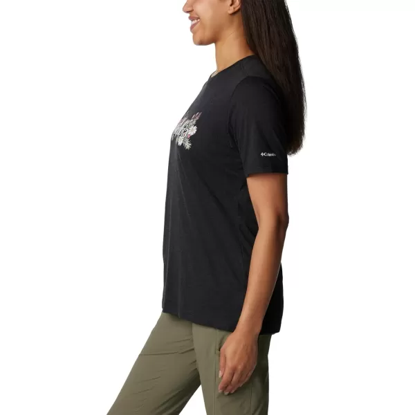 imageColumbia Womens Bluebird Day Relaxed Crew NeckBlack HeatherBranded Bouquet