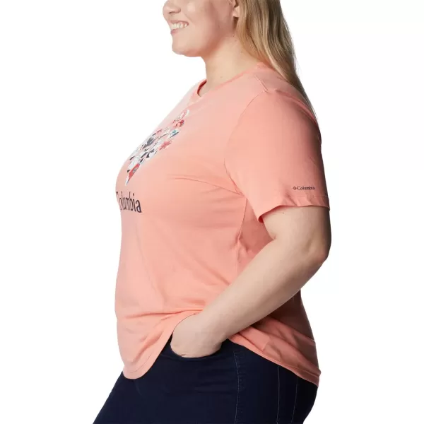 imageColumbia Womens Bluebird Day Relaxed Crew NeckCoral Reef HeatherLakeshore Flora