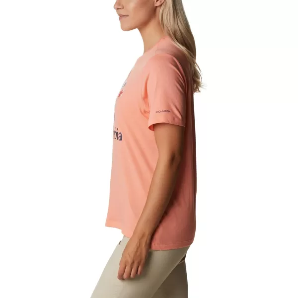 imageColumbia Womens Bluebird Day Relaxed Crew NeckCoral Reef HeatherLakeshore Flora
