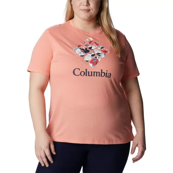 imageColumbia Womens Bluebird Day Relaxed Crew NeckCoral Reef HeatherLakeshore Flora