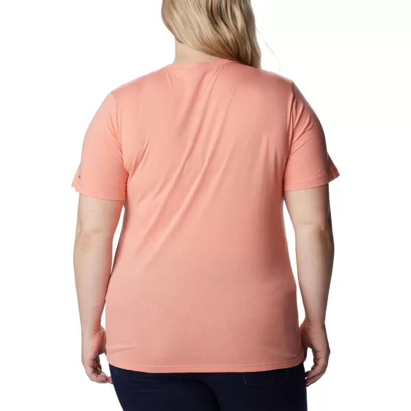 imageColumbia Womens Bluebird Day Relaxed Crew NeckCoral Reef HeatherLakeshore Flora