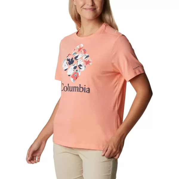 imageColumbia Womens Bluebird Day Relaxed Crew NeckCoral Reef HeatherLakeshore Flora