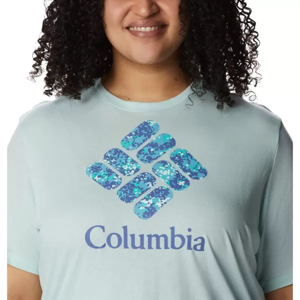 imageColumbia Womens Bluebird Day Relaxed Crew NeckIcy Morn HeatherStacked Dotty