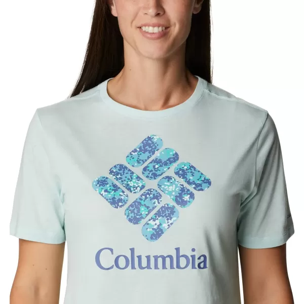 imageColumbia Womens Bluebird Day Relaxed Crew NeckIcy Morn HeatherStacked Dotty