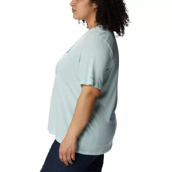 imageColumbia Womens Bluebird Day Relaxed Crew NeckIcy Morn HeatherStacked Dotty