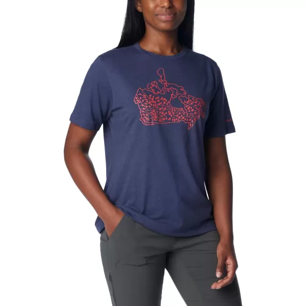 imageColumbia Womens Bluebird Day Relaxed Crew NeckNocturnal HeatherCanada Treescape
