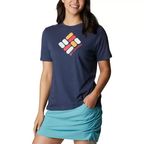 imageColumbia Womens Bluebird Day Relaxed Crew NeckNocturnal HeatherCsc Gem Confetti