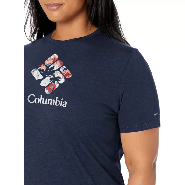 imageColumbia Womens Bluebird Day Relaxed Crew NeckNocturnal HeatherLakeshore Flora