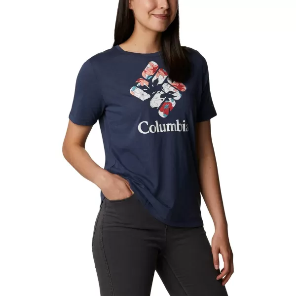 imageColumbia Womens Bluebird Day Relaxed Crew NeckNocturnal HeatherLakeshore Flora