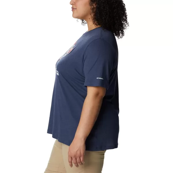 imageColumbia Womens Bluebird Day Relaxed Crew NeckNocturnal HeatherLakeshore Flora