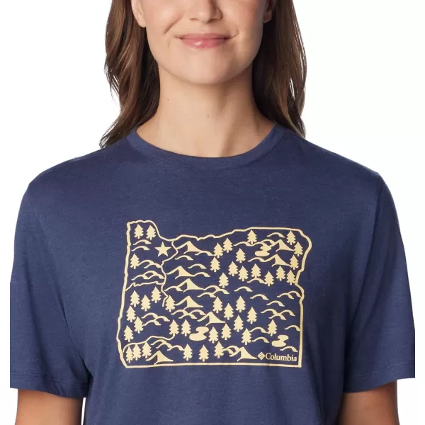 imageColumbia Womens Bluebird Day Relaxed Crew NeckNocturnal HeatherOregon Treescape