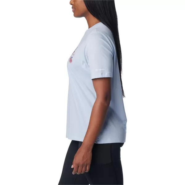 imageColumbia Womens Bluebird Day Relaxed Crew NeckWhisper HeatherBranded Bouquet