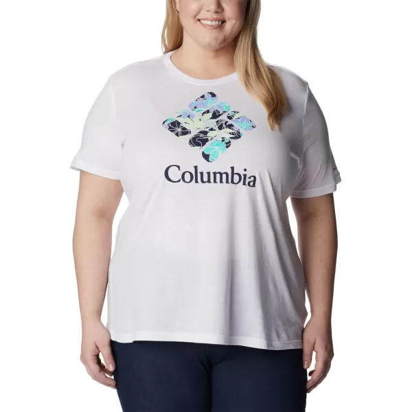 imageColumbia Womens Bluebird Day Relaxed Crew NeckWhiteLakeshore Flora