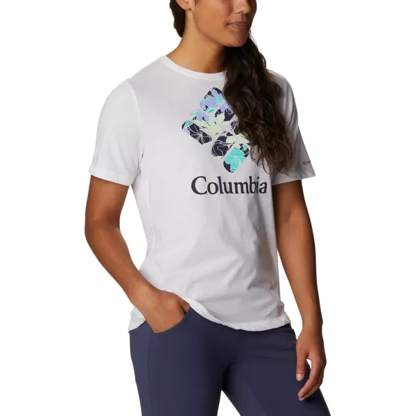 imageColumbia Womens Bluebird Day Relaxed Crew NeckWhiteLakeshore Flora