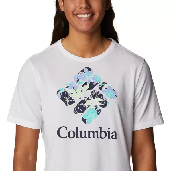 imageColumbia Womens Bluebird Day Relaxed Crew NeckWhiteLakeshore Flora