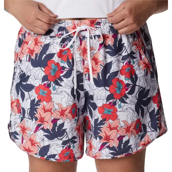 imageColumbia Womens Bogata Bay Stretch Printed ShortWhite Lakeshore Floral Multi
