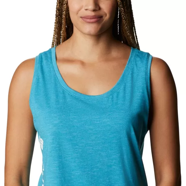 imageColumbia Womens Cades Cape TankClear Water  White Logo