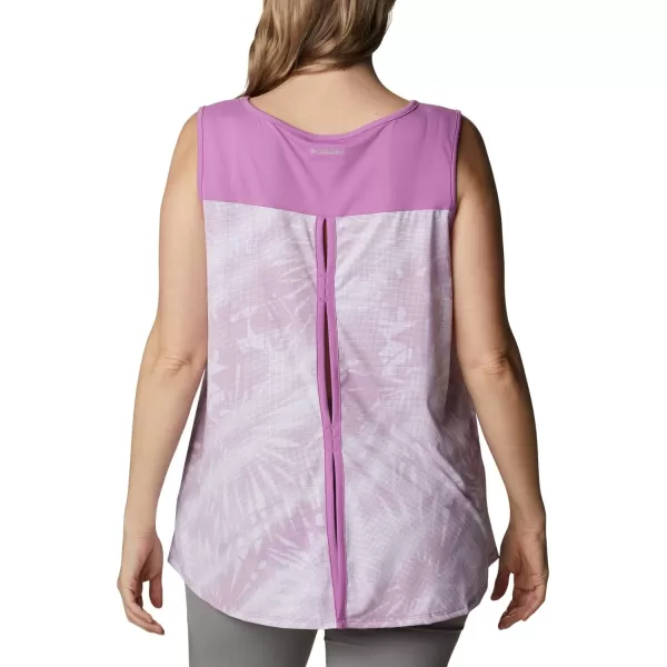 imageColumbia Womens Columbia Womens Chill River Tank Top Moisture Wicking Sun ProtectionBlossom PinkSunburst Print