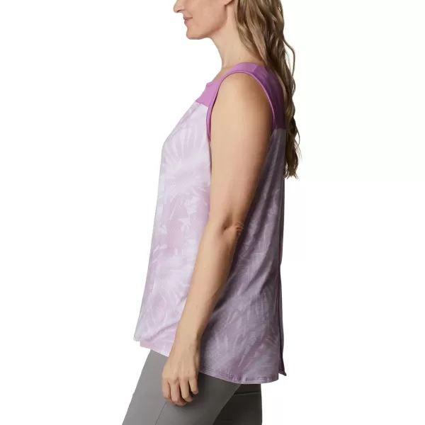imageColumbia Womens Columbia Womens Chill River Tank Top Moisture Wicking Sun ProtectionBlossom PinkSunburst Print