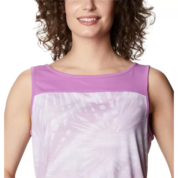 imageColumbia Womens Columbia Womens Chill River Tank Top Moisture Wicking Sun ProtectionBlossom PinkSunburst Print