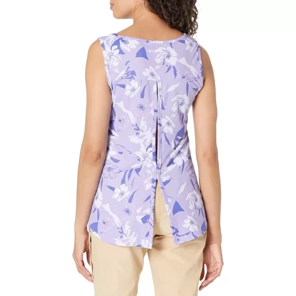 imageColumbia Womens Columbia Womens Chill River Tank Top Moisture Wicking Sun ProtectionFrosted PurplePop Flora Tonal