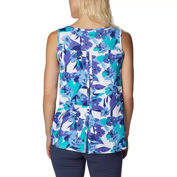 imageColumbia Womens Columbia Womens Chill River Tank Top Moisture Wicking Sun ProtectionPurple LotusPop Flora