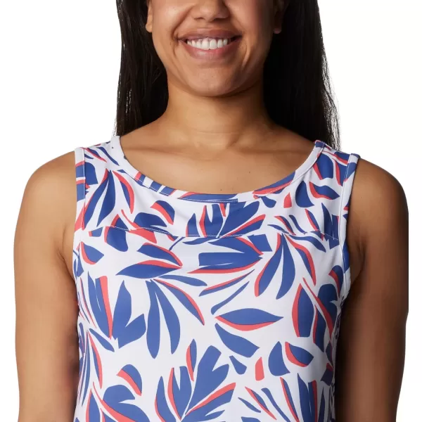 imageColumbia Womens Columbia Womens Chill River Tank Top Moisture Wicking Sun ProtectionWhite Areca