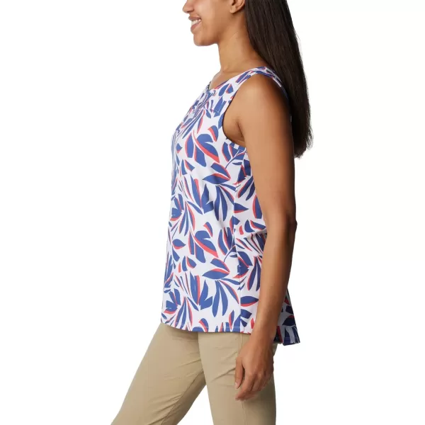 imageColumbia Womens Columbia Womens Chill River Tank Top Moisture Wicking Sun ProtectionWhite Areca