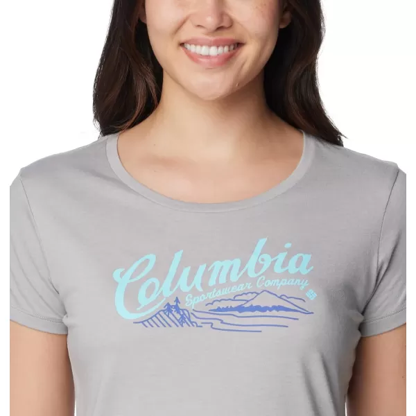 imageColumbia Womens Daisy Days Short Sleeve Graphic TeeColumbia Grey HeatherSimply Scripted