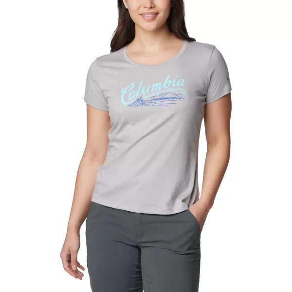 imageColumbia Womens Daisy Days Short Sleeve Graphic TeeColumbia Grey HeatherSimply Scripted
