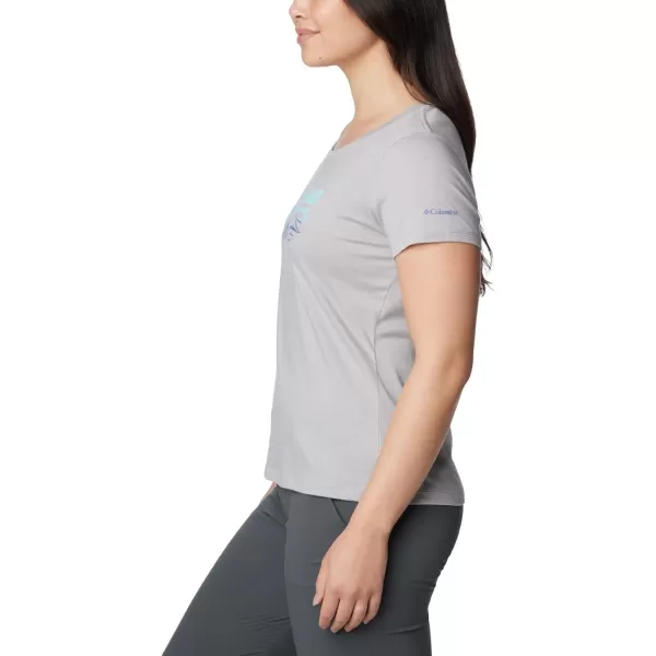 imageColumbia Womens Daisy Days Short Sleeve Graphic TeeColumbia Grey HeatherSimply Scripted