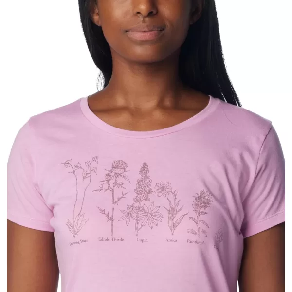 imageColumbia Womens Daisy Days Short Sleeve Graphic TeeCosmos HeatherFloral Friends