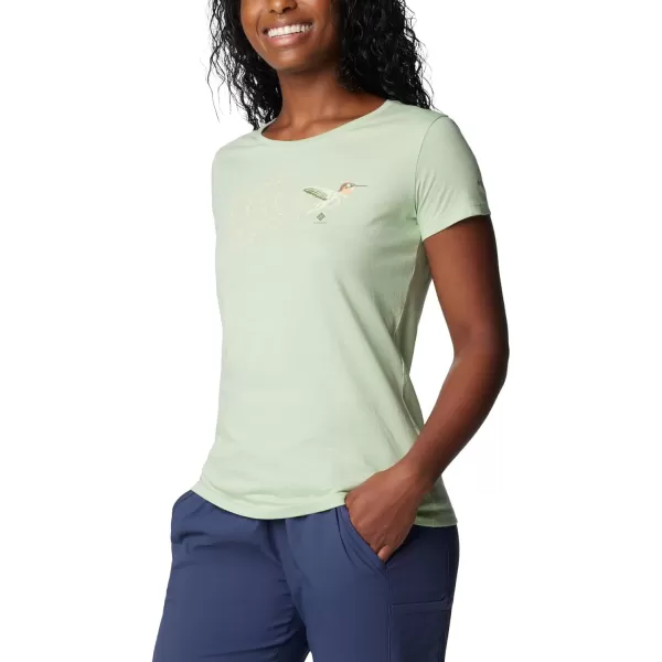 imageColumbia Womens Daisy Days Short Sleeve Graphic TeeSage Leaf HeatherFancy Flyer