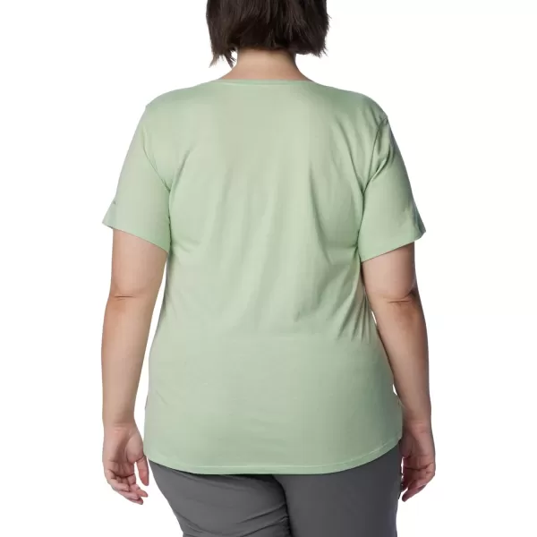 imageColumbia Womens Daisy Days Short Sleeve Graphic TeeSage Leaf HeatherFancy Flyer