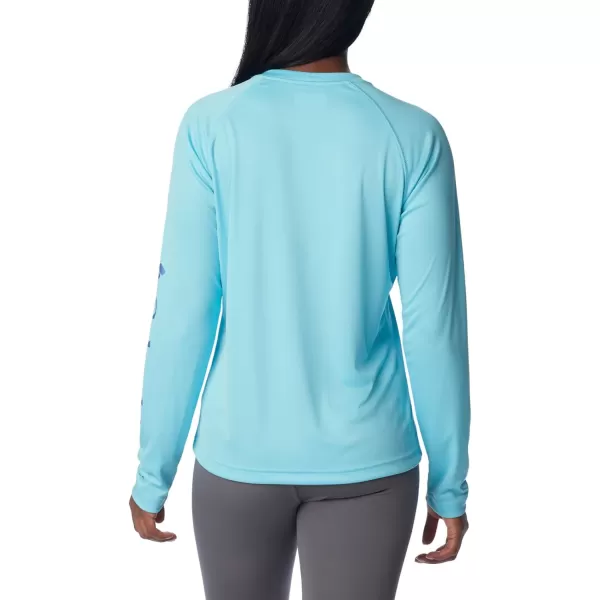 imageColumbia Womens Fork Stream Long Sleeve ShirtAquamarineEve Logo